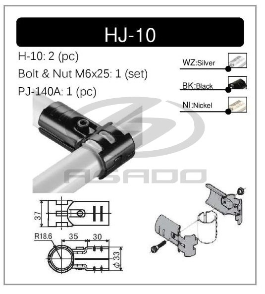 Khớp nối HJ-10 - khop-noi-metal-joint-hj-10